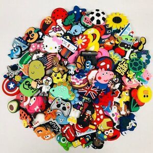 100pc Shoe Charms - Many Different Designs and Styles for Crocs and Wristbands